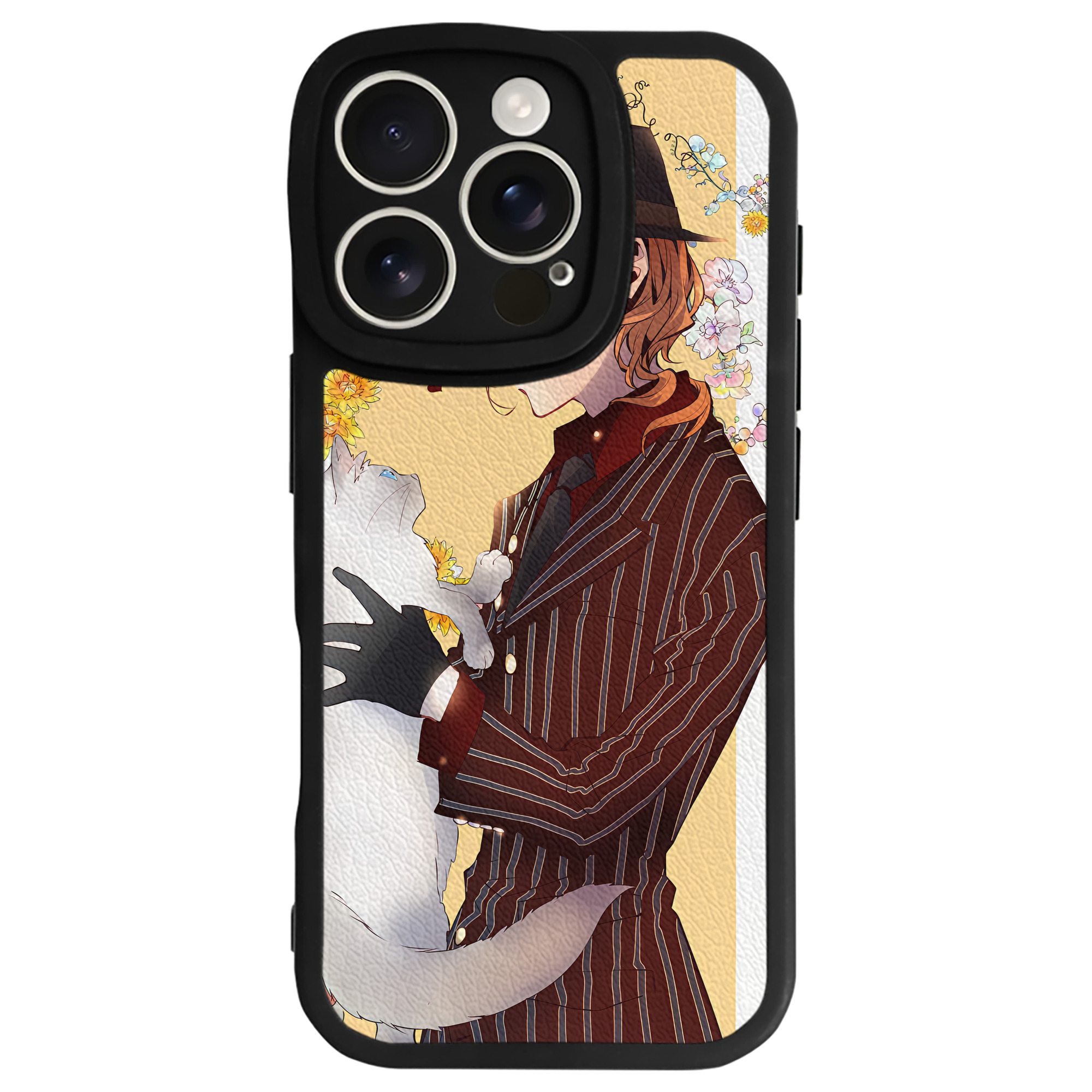 （画像用） 文豪ストレイドッグス Bungo Stray Dogs 【iPhone 16シリーズ対応】シリコンスマホケース（レザー調） 材質：シリコン
